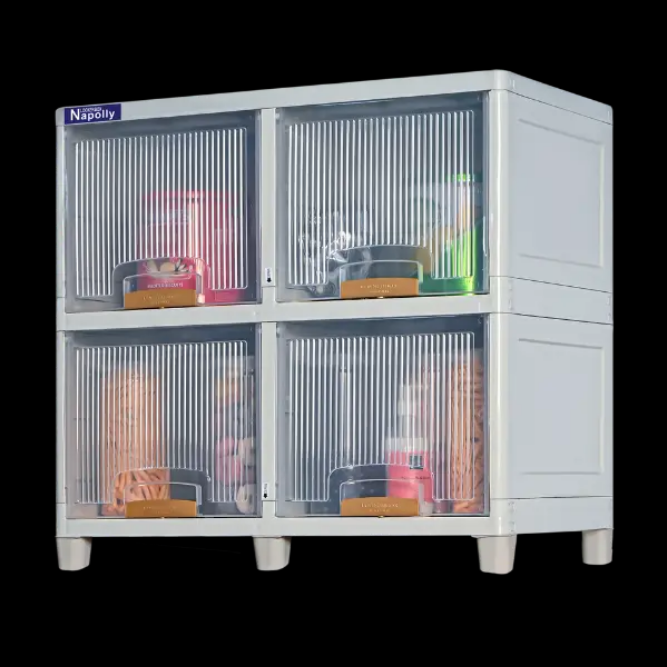 LEMARI LOCKER BOX PLASTIK TRANSPARAN NAPOLLY TIPE LB-2204 TP PUMA