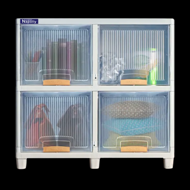 LEMARI LOCKER BOX PLASTIK TRANSPARAN NAPOLLY TIPE LB-2204 TP PUMA