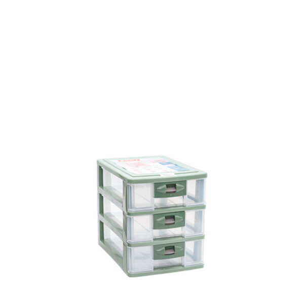Laci Plastik Mini Serbaguna 3 Susun Lion Star PR-3 Pressa Maxi Container M3 Ukuran 264 x 180 x H 220 mm | Raja Plastik Indonesia