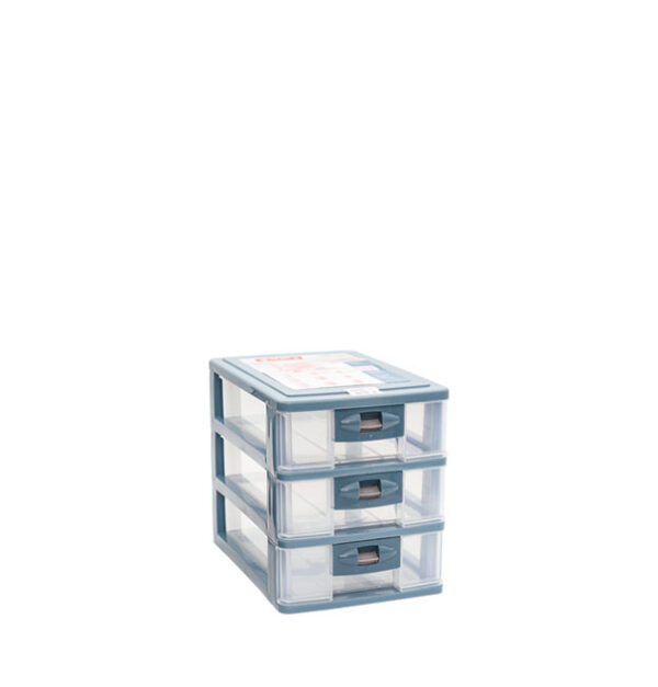 Laci Plastik Mini Serbaguna 3 Susun Lion Star PR-3 Pressa Maxi Container M3 Ukuran 264 x 180 x H 220 mm | Raja Plastik Indonesia