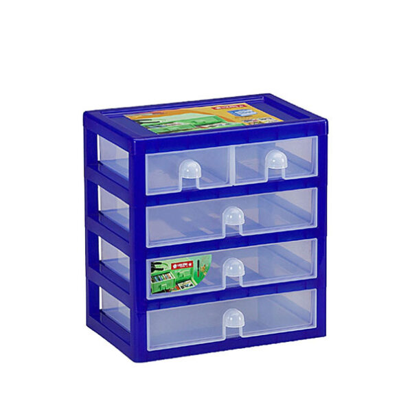Laci Plastik Mini Serbaguna 4 Susun Lion Star IC-11 Index Container Small ML3 Ukuran 320 x 235 x H 350 mm | Raja Plastik Indonesia