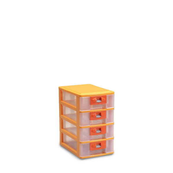 Laci Plastik Mini Serbaguna 4 Susun Lion Star PR-18 Pressa Midi Container M4 Ukuran 230 x 160 x H 266 mm | Raja Plastik Indonesia