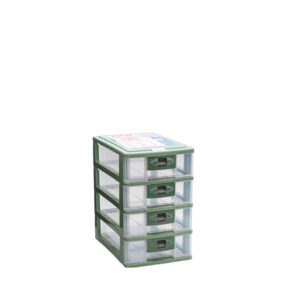 Laci Plastik Mini Serbaguna 4 Susun Lion Star PR-4 Pressa Maxi Container M4 Ukuran 264 x 180 x H 290 mm | Raja Plastik Indonesia