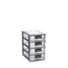 Laci Plastik Mini Serbaguna 4 Susun Lion Star PR-4 Pressa Maxi Container M4 Ukuran 264 x 180 x H 290 mm | Raja Plastik Indonesia