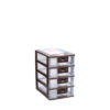 Laci Plastik Mini Serbaguna 4 Susun Lion Star PR-4 Pressa Maxi Container M4 Ukuran 264 x 180 x H 290 mm | Raja Plastik Indonesia