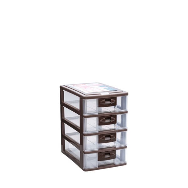 Laci Plastik Mini Serbaguna 4 Susun Lion Star PR-4 Pressa Maxi Container M4 Ukuran 264 x 180 x H 290 mm | Raja Plastik Indonesia