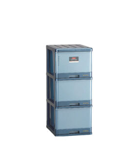Lemari Baju Plastik 3 Susun Lion Star XC-6 Excel Container L3 (KD) Ukuran 500 x 400 x H 865 mm | Raja Plastik Indonesia