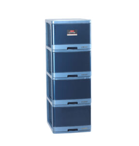 Lemari Baju Plastik 4 Susun Lion Star XC-12 Excel Container L4 (KD) Ukuran 500 x 400 x H 1140 mm | Raja Plastik Indonesia