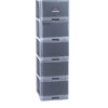 Lemari Baju Plastik 5 Susun Lion Star XC-17 Excel Container L5 (KD) Ukuran 500 x 400 x H 1415 mm | Raja Plastik Indonesia
