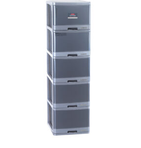 Lemari Baju Plastik 5 Susun Lion Star XC-17 Excel Container L5 (KD) Ukuran 500 x 400 x H 1415 mm | Raja Plastik Indonesia
