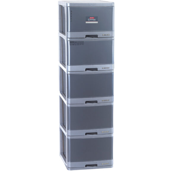 Lemari Baju Plastik 5 Susun Lion Star XC-17 Excel Container L5 (KD) Ukuran 500 x 400 x H 1415 mm | Raja Plastik Indonesia