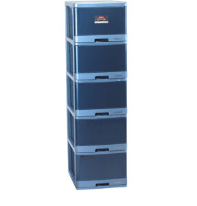 Lemari Baju Plastik 5 Susun Lion Star XC-17 Excel Container L5 (KD) Ukuran 500 x 400 x H 1415 mm | Raja Plastik Indonesia