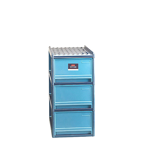 Lemari Laci Plastik 3 Susun Lion Star JC-6 Jumbo Family Container L3 Ukuran 740 x 440 x H 720 mm | Raja Plastik Indonesia