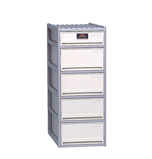 Lemari Laci Plastik 5 Susun Lion Star JC-13 Jumbo Family Container S1L4 Ukuran 740 x 440 x H 1100 mm | Minimal Order 1 Set | Jual ke Seluruh Indonesia