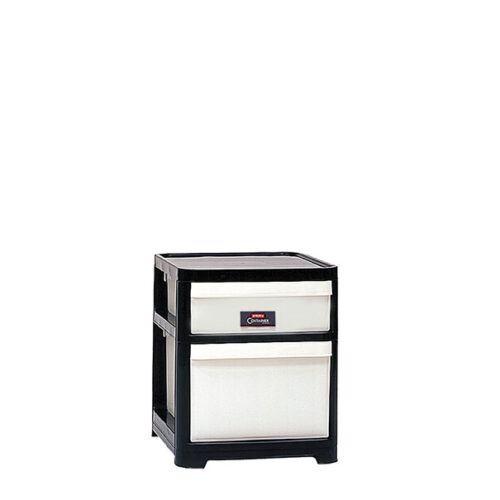 Lemari Laci Plastik Serbaguna 2 Susun Lion Star KC-3 Family Container S1L1 Ukuran 445 x 375 x H 455 mm | Raja Plastik Indonesia