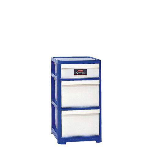 Lemari Laci Plastik Serbaguna 3 Susun Lion Star KC-15 Family Container S1L2 Ukuran 445 x 375 x H 715 mm | Raja Plastik Indonesia