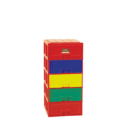 Lemari Laci Plastik Serbaguna Lion Star PC-35 Partner Container 5 Stacks Ukuran 450 x 400 x H 855 mm | Raja Plastik Indonesia
