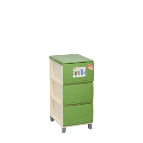 Lemari Pakaian Plastik 3 Laci Lion Star XC-46 Expanzo Container SS-3 (KD) Ukuran 341 x 459 x H 757 mm | Raja Plastik Indonesia | Minimal Order 1 Set | Jual ke Seluruh Indonesia