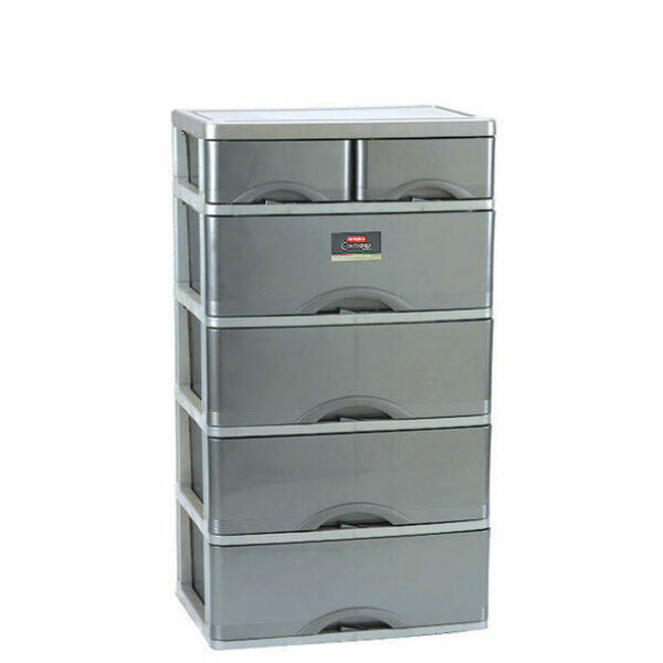 Lemari Pakaian Plastik 4 Laci Lion Star SC-19 Suprema Container SM4 (KD) Ukuran 586 x 431 x H 1055 mm | Raja Plastik Indonesia