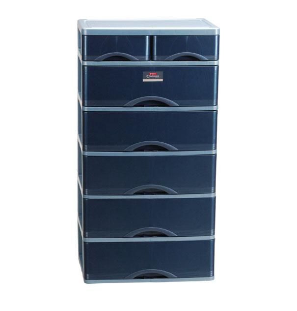Lemari Pakaian Plastik 5 Laci Lion Star SC-20 Suprema Container SM5 (KD) Ukuran 586 x 431 x H 1275 mm | Raja Plastik Indonesia