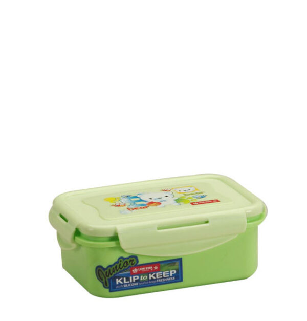 Lunch Box Plastik Anak Sekolah 600 ml Lion Star KK-22 Lunch Box Klip To Keep 1001 Ukuran 155 x 115 x H 64 mm | Raja Plastik Indonesia