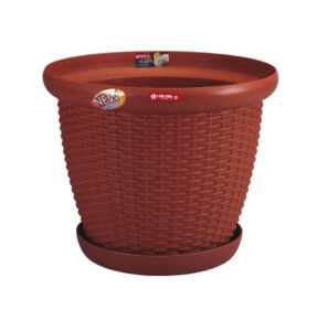 Pot Besar Plastik Diameter 50 cm Lion Star FP-50 Rattan Pot No.16 Ukuran Ø 507 x H 414 mm | Raja Plastik Indonesia