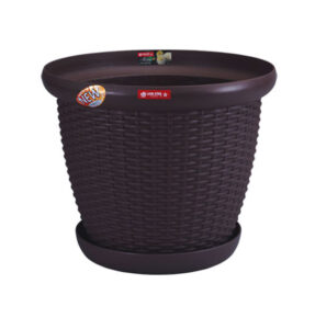 Pot Besar Plastik Diameter 50 cm Lion Star FP-50 Rattan Pot No.16 Ukuran Ø 507 x H 414 mm | Raja Plastik Indonesia