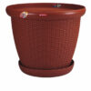 Pot Besar Plastik Diameter 70 cm Lion Star FP-52 Rattan Pot No.20 Ukuran Ø 691 x H 564 mm | Raja Plastik Indonesia