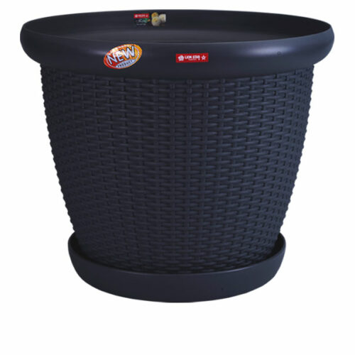 Pot Besar Plastik Diameter 70 cm Lion Star FP-52 Rattan Pot No.20 Ukuran Ø 691 x H 564 mm | Raja Plastik Indonesia