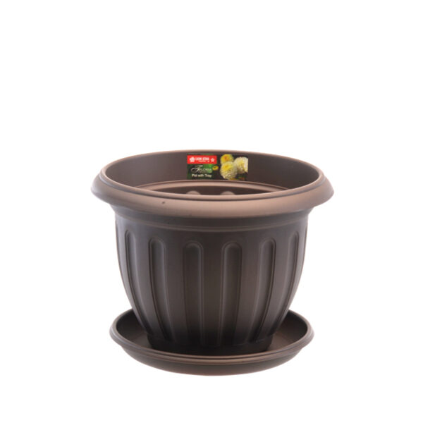 Pot Bunga Plastik Besar Diameter 20 cm Lion Star FP-40 Lotus Pot No.6 Ukuran Ø 215 x H 163 mm | Raja Plastik Indonesia