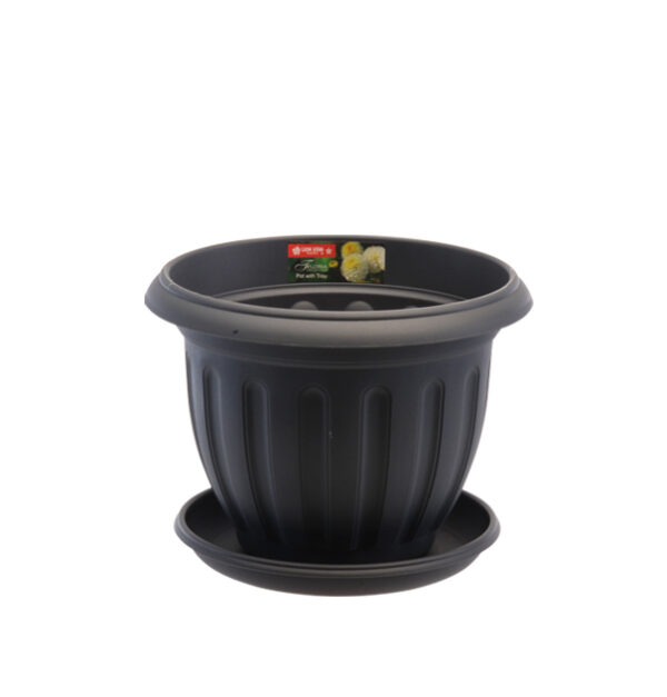 Pot Bunga Plastik Besar Diameter 20 cm Lion Star FP-40 Lotus Pot No.6 Ukuran Ø 215 x H 163 mm | Raja Plastik Indonesia