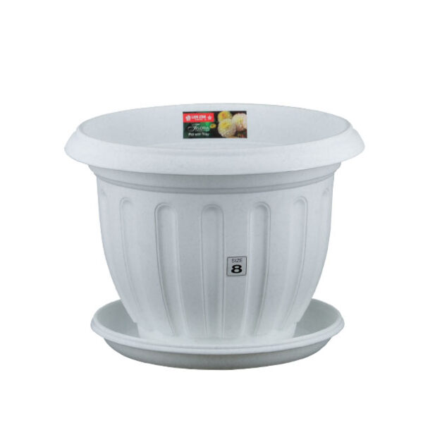 Pot Bunga Plastik Besar Diameter 25 cm Lion Star FP-41 Lotus Pot No.8 (3) Pot Bunga Plastik Besar Diameter 25 cm Lion Star FP-41 Lotus Pot No.8 Ukuran Ø 254 x H 192 mm | Raja Plastik Indonesia