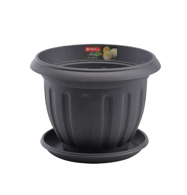 Pot Bunga Plastik Besar Diameter 30 cm Lion Star FP-42 Lotus Pot No.10 Ukuran Ø 300 x H 225 mm | Raja Plastik Indonesia