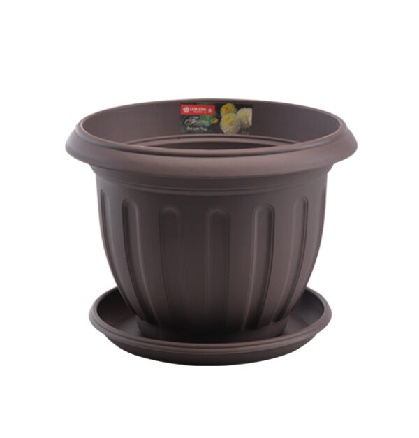 Pot Bunga Plastik Besar Diameter 30 cm Lion Star FP-42 Lotus Pot No.10 Ukuran Ø 300 x H 225 mm | Raja Plastik Indonesia