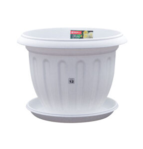 Pot Bunga Plastik Besar Diameter 35 cm Lion Star FP-43 Lotus Pot No.12 Ukuran Ø 350 x H 270 mm | Raja Plastik Indonesia
