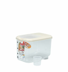 RICE BOX PLASTIK / TEMPAT BERAS 6,5 KG LION STAR RB-16 ORIZA UKURAN 305 x 195 x H 210 mm | RAJA PLASTIK INDONESIA