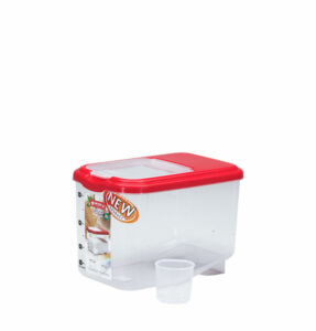 RICE BOX PLASTIK / TEMPAT BERAS 6,5 KG LION STAR RB-16 ORIZA UKURAN 305 x 195 x H 210 mm | RAJA PLASTIK INDONESIA