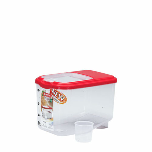 RICE BOX PLASTIK / TEMPAT BERAS 6,5 KG LION STAR RB-16 ORIZA UKURAN 305 x 195 x H 210 mm | RAJA PLASTIK INDONESIA