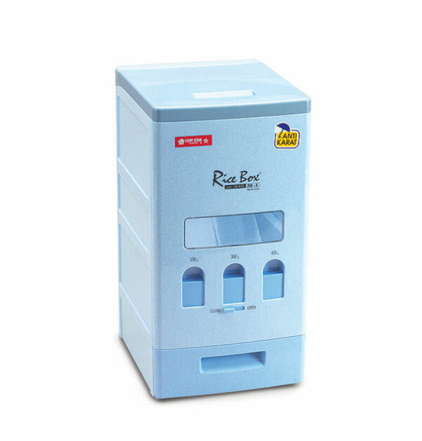 RICE BOX PLASTIK / TEMPAT SIMPAN BERAS 18 KG LION STAR RB-6 UKURAN 340 x 282 x H 542 mm | RAJA PLASTIK INDONESIA