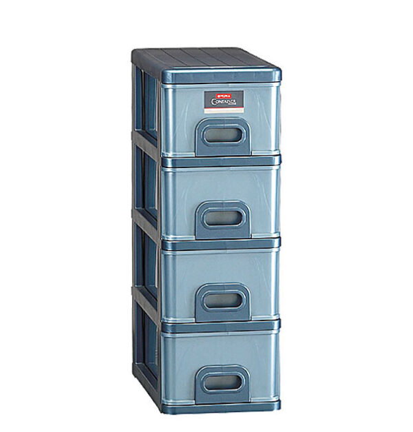 Rak Laci Plastik 4 Susun Lion Star IN-4 Inova Container SS4 Ukuran 490 x 260 x H 745 mm | Raja Plastik Indonesia