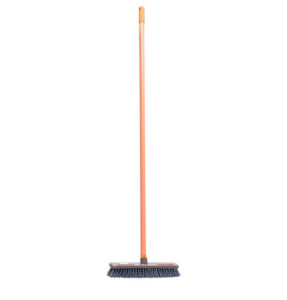 Sikat Lantai Gagang Panjang Lion Star BM-28 Livina Floor Scrubber No. 281 Ukuran 300 x 65 x H 1260 mm | Raja Plastik Indonesia