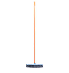 Sikat Lantai Gagang Panjang Lion Star BM-28 Livina Floor Scrubber No. 281 Ukuran 300 x 65 x H 1260 mm | Raja Plastik Indonesia