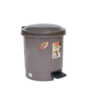 Tempat Sampah Injak Plastik 15 Liter Lion Star C-76 Hiro Round Step On Dustbin Ukuran 315 x 357 x H 374 mm | Raja Plastik Indonesia