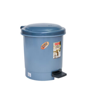 Tempat Sampah Injak Plastik 15 Liter Lion Star C-76 Hiro Round Step On Dustbin Ukuran 315 x 357 x H 374 mm | Raja Plastik Indonesia