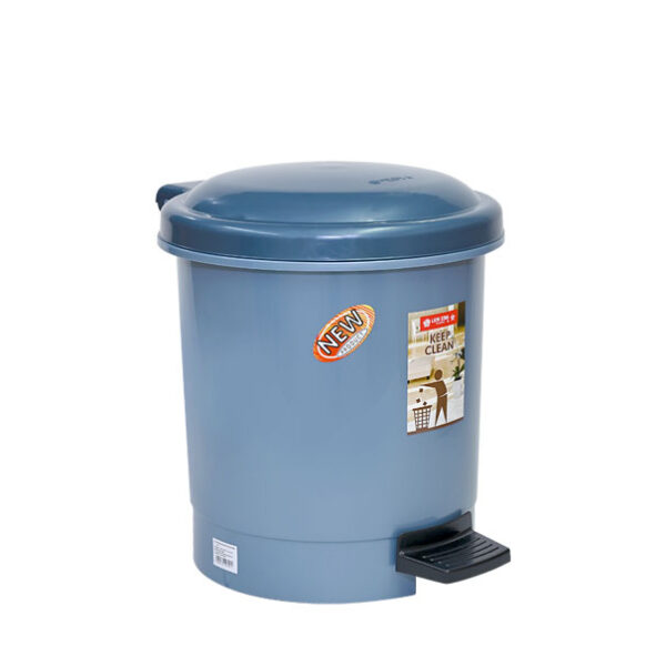 Tempat Sampah Injak Plastik 15 Liter Lion Star C-76 Hiro Round Step On Dustbin Ukuran 315 x 357 x H 374 mm | Raja Plastik Indonesia