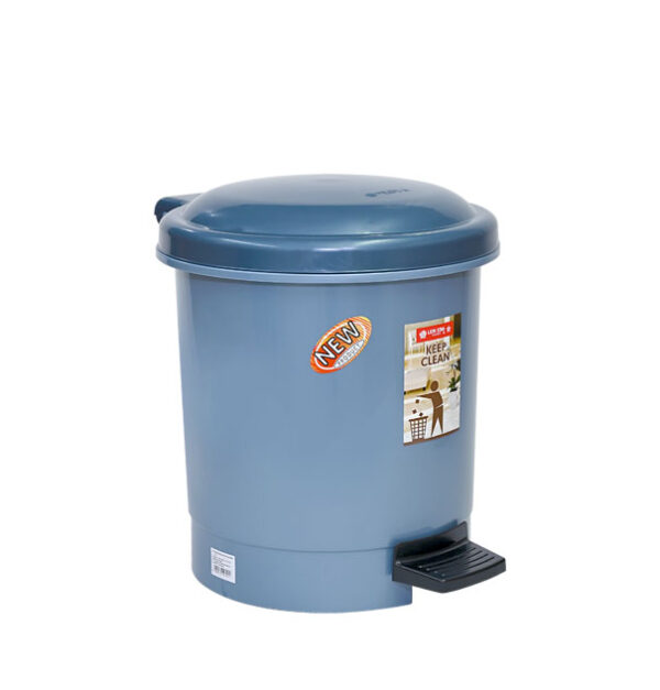 Tempat Sampah Injak Plastik 15 Liter Lion Star C-76 Hiro Round Step On Dustbin Ukuran 315 x 357 x H 374 mm | Raja Plastik Indonesia
