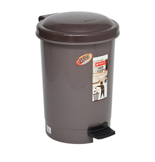 Tempat Sampah Injak Plastik 20 Liter Lion Star C-77 Hiro Round Step On Dustbin Ukuran 315 x 357 x H 461 mm | Raja Plastik Indonesia
