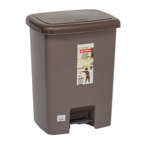 Tempat Sampah Injak Plastik 25 Liter Lion Star C-32 Square Step on Dustbin 355 x 300 x H 465 mm | Raja Plastik Indonesia