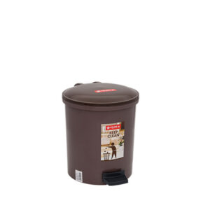 Tempat Sampah Injak Plastik 5 Liter Lion Star C-12 Hiro Round Step On Dustbin Ukuran Ø 224 x H 260 mm | Raja Plastik Indonesia