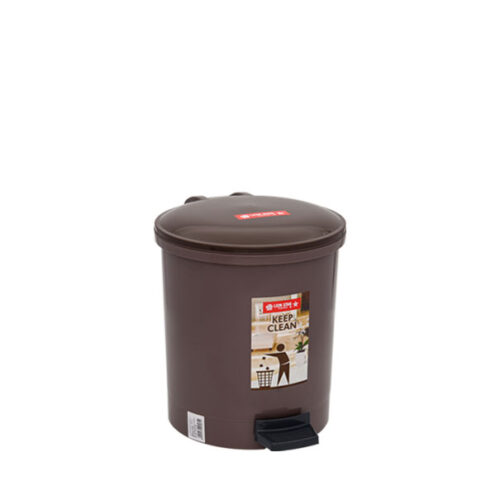 Tempat Sampah Injak Plastik 5 Liter Lion Star C-12 Hiro Round Step On Dustbin Ukuran Ø 224 x H 260 mm | Raja Plastik Indonesia